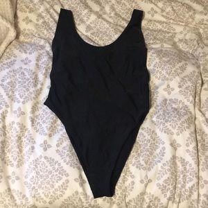 Aerie scoop one piece in black